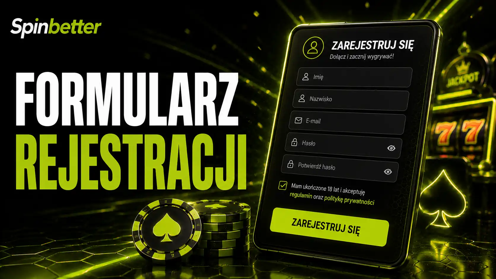 Pola imienia, nazwiska, adresu e-mail i hasła wraz ze zgodą wiekową